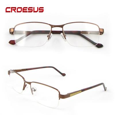 China Wholesale Custom Slim AC Glass Metal Frame Cheap Brand Name Shape Cheap Colored Reading Glasses for sale