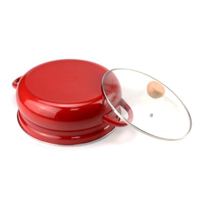 China Sustainable Premium Quality Mini Cooking Pot Non Stick Enamel Cookware for sale