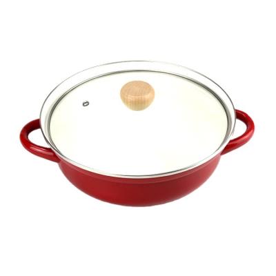 China Sustainable New Hot Product Enamel Pots Kitchen Cookware Set Cooking Pot for sale