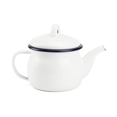 China Sustainable Exquisite Enamel Handle Custom Stovetop Vintage Tea Kettle for sale