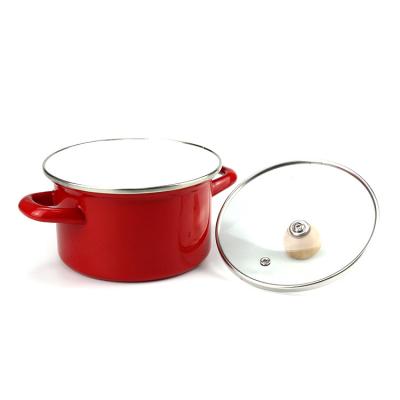 China Sustainable Cheap Price Cast Iron Soup Pot Mini Cocotte In Stock China Product Enamel Soup Pot for sale