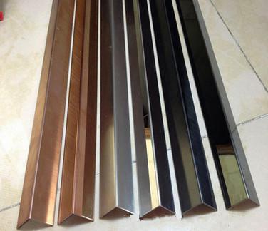 China Hotel black titanium stainless steel curved lines , rose gold edging strip baseboard for sale