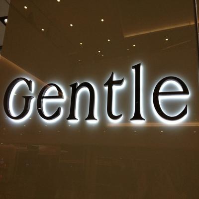 China Top sale stainless steel acrylic 3d backlit light sign led letters for sale