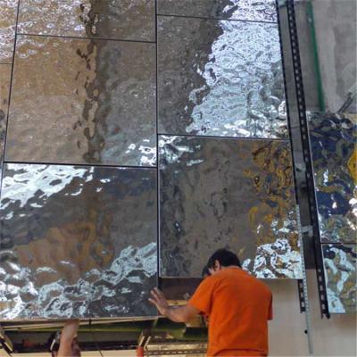 중국 304 316 quality NO.8 mirror stainless steel sheet hammered embossed pattern for interior decoration 판매용