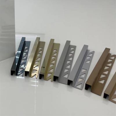 China 304 316 201 Tile Edging Trim For Floor Or Wall Edges Decoration 304 High Quality Stainless Steel Tile Trim for sale