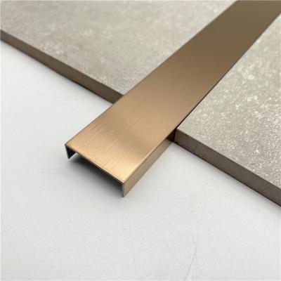 China Decorative color metal L shape stainless steel tile trim for hotel for sale