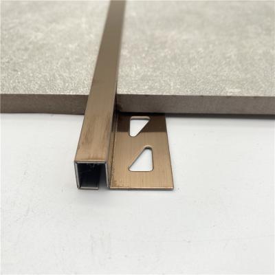 중국 Tile And Floor Accessories Profile Corner Ceramic T Shaped Stainless Steel Tile Trim 판매용