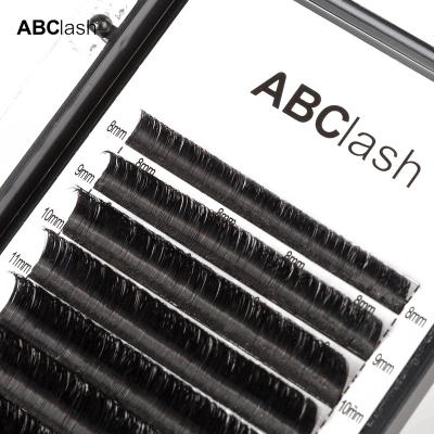 China Lasting Seller Volume Fan Eyelash C Bloom Extensions Easy Curl One Layer 3d Quick Fanning Lashes for sale