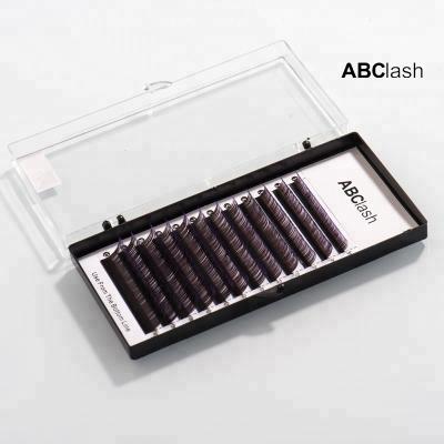 China Chocolate Colored Russian Color Different Eyelash Extensions Eyelashes For Sale for sale