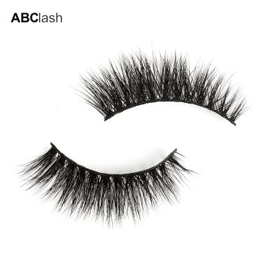 China Real long volume mink private label wholesale natural clean brand siberian stripe whips silk 3d lashes for sale