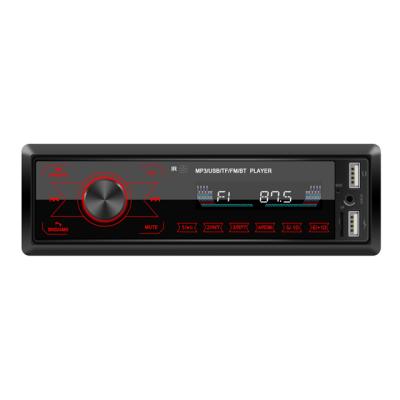 China FM Radio BT Transmitter 1 Din Car MP3 Player LCD Display Autoradio With 2 AUXINE MP3 BT FM SD TF Car Stereo USB 12V for sale