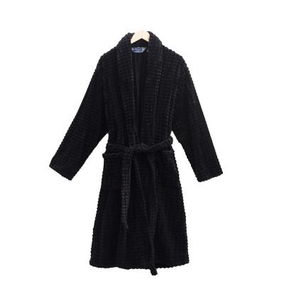 China Factory direct wholesale 100% polyester luxury caroset bathrobe men pajamas for sale