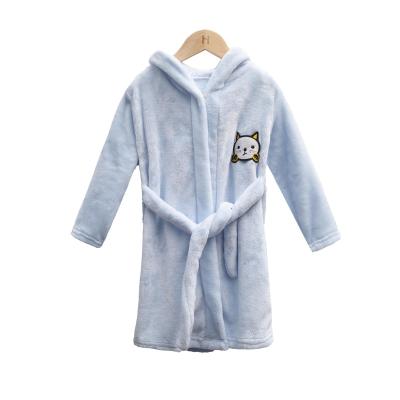 China Thermal Hooded Children's Bathrobe Long Robe Boys Girls Gifts Cartoon Soft Pajamas Sleepwear for sale