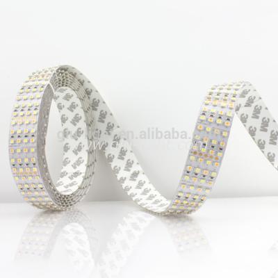 China Warehouse Dual Color W+WW Bi Color 3528 Led Strip , CCT 480led/m 4 Row 3528 Led Strip for sale