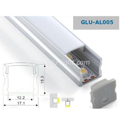 China Heat Sink Surface Mounted Linear LED Aluminum Profile / Led Alu Channel For Lighting for sale