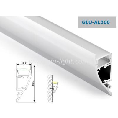 China Heat Sink Surface Mounted Fixture T5 Aluminum Profiles Up Lighting For Led Strips for sale