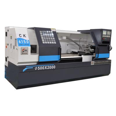 China Building Material Shops Metal Turning Universal Horizontal CNC Lathe Machine Price CK6150 for sale