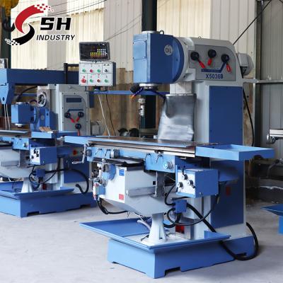 China Used Construction Material Stores Universal Milling Machine Turret Type Milling Machine X5036 for sale