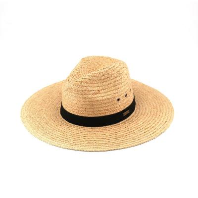 China Wholesale Women Casual Sun Straw Braid Floppy Cap Custom Straw Hat Panama Hats For Fashion Beach for sale