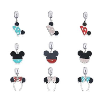 China Stainless Steel Cute Designers Cute Qings Braclets Pendant Charms For Pandor for sale