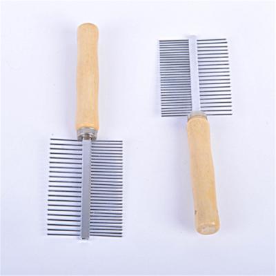 China Viable factory direct sale pet comb stainless steel dishonest hair brush for pet for sale