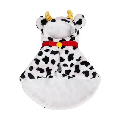 China China Best Small Cat Dog Teddy Corgi Pet Cloth Clothes Cheap Viable Cute Cow Coat for sale