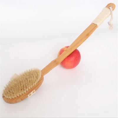 China All Body Bath Dry Brush Best Selling Natural Natural Wood Handle Long for sale