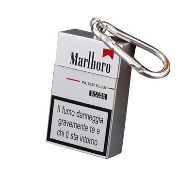 China Hot Selling Durable Mini Cigarette Metal Bottle Storage Movable Pack Fashion Pocket Ashtray Portable Ashtray With Lid Key Chain for sale