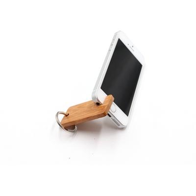 China Wholesale Custom Eco-friendly Logo Lazy Wooden Desk Hand Cell Phone Holder for sale