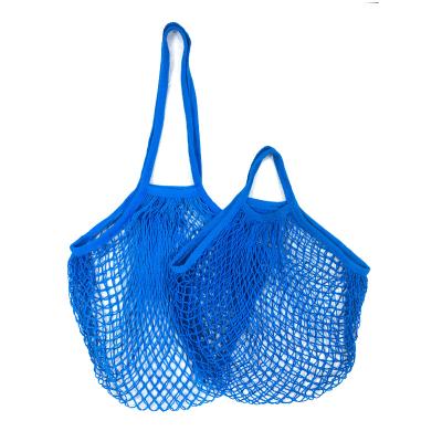 China Portable Reusable Organizer Short Handle Net Tote Storage Bag Recyclable Cotton Grocery Fruit Vegetable for sale