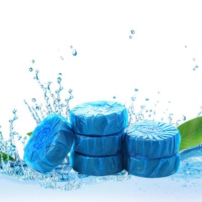 China Sustainable Hot Selling Solid Automatic Toilet Bowl Bleach Blue Block Bubble Cleaner For Home for sale