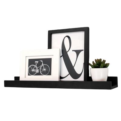 China (Size) home decoration adjustable wooden hanging photo display stand, floating shelf to prevent slipping for sale