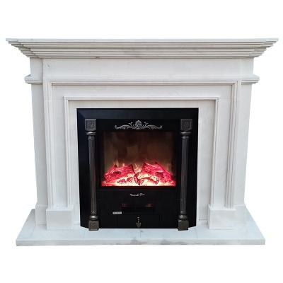 China Traditional Modern Decorative European Style Modern White Electric Fireplace Surround Complete Production Line for sale