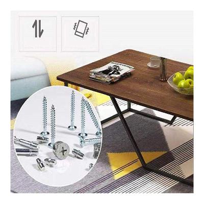 China Factory Direct Side Modern Wood Table Good Quality Metal Table Leg Square Coffee Table For Living Room for sale