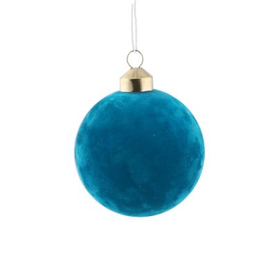 China Europe 2021 Wholesale Blue Christmas Tree Glass Ball Christmas Balls for sale