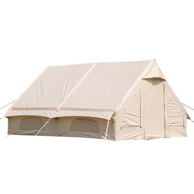 China Hot Selling High Quality Air 12 Inflatable Cotton Tent Outdoor Camping Tent Straight Tying Type for sale