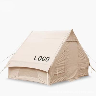 China Factory Outdoor Camping Straight Bracing Type Extend Cotton 6.3 Air Pole Inflatable Glamping Tent for sale