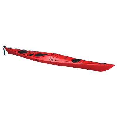 China PE FACTORY high quality ocean canoe sit in single sea kayak with rotomolded plastic for sale