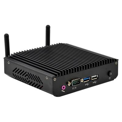 China ODM Industrial Control MiniPC Win Liunx N2808 Micro IPC Computer Fanless Mini PCS Small DC 12V Power Host for sale