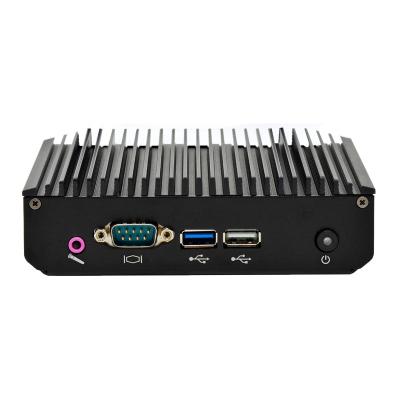 China Newest Windless Fan MiniPc Dual Core N2808 Portable Office Industry Desktop Win Linux Os Edge Computing Mini PC Box Computer for sale