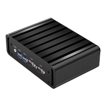 China Fanless Small Dual Com 2 Display Double Ethernet Lan Port N2840 Micro Bureau Win-Dows 11 Mini Pc Gaming Complet for sale