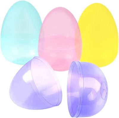 China Funny Educational Toy 2.25 Inch Jumbo Plastic Easter Eggs Empty Fillable for Big Toys, Assorted Translucent Colors Easter Basket Goodies for Kids for sale