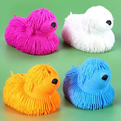 China Funny Educational Toy 25cm Simulated Dog Puppy Animal Dense Hair Ball Cute Children's Pinch Joy Trick Release Decompression Ball Toy for sale