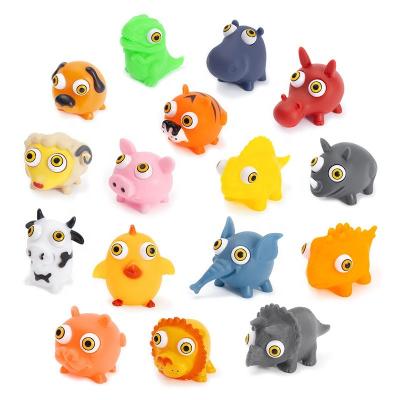 China Funny Educational Toy Cartoon Farm Animals with Pop Out Eyes Fun Squeeze Stress Relief Toys for Kids Fun Birthday Party Favors for Boys and Girls for sale