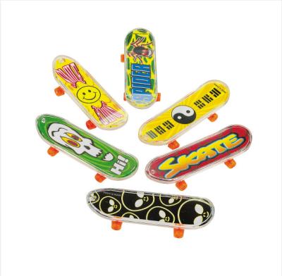 China Funny Educational Toy 2 Inch Mini Finger Skateboards for Kids Durable Finger Boards in Assorted Designs Fingerboard Skateboard Party Favors for sale