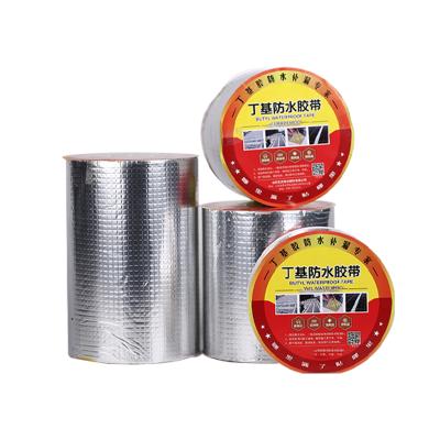 China Modern Self Adhesive Butyl Waterproof Aluminum Foil Tape Housing Tape Sun Board Waterproof Roof for sale