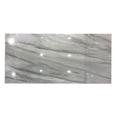 China Europe size can be customized white gray vein marble wall and floor kajaria bathroom polished glazed porcelain tiles price for sale