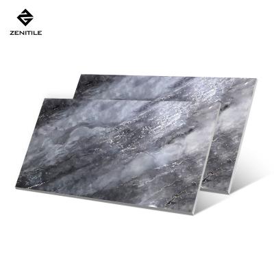 China MEDITERRANEAN SEA Gold Polished High Quality Gray Natural Marble With Different Faces Porcelain 600x1200mm Polished Floor Tile For Villa Lobby for sale