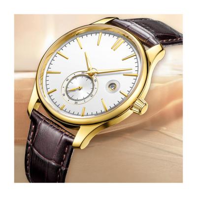 China Custom Automatic Date Stainless Steel Case Date Calendar Leisure Men's Quartz Watches for sale