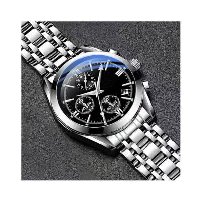 China Automatic date wholesales calendar tenth of a second exposure quartz watch men's stainless steel case for sale